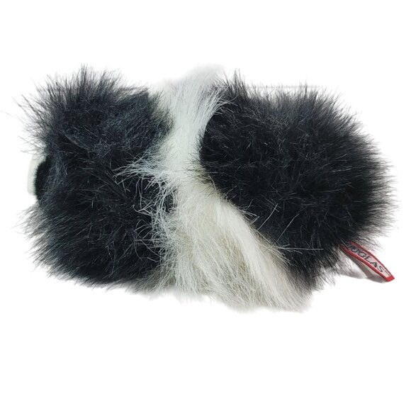 Douglas Cuddle Toys Guinea Pig Plush Black White 9" Angora Realistic #4112 2018 - Picture 4 of 11